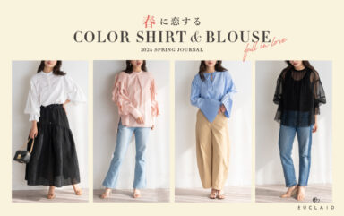 2024 SPRING JOURNAL春に恋するCOLOR SHIRT＆BLOUSE