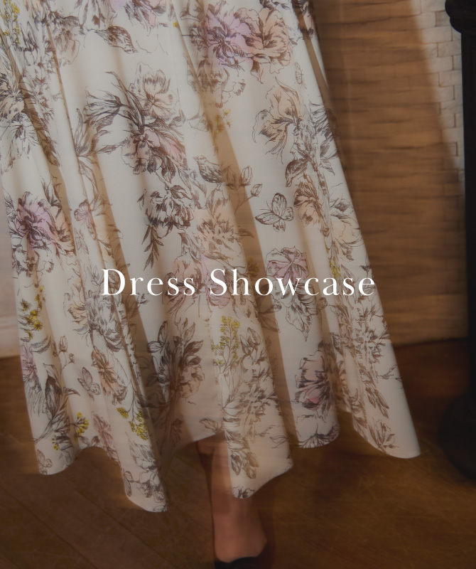 Dress Showcase｜1枚で主役級、大人の華やかワンピース