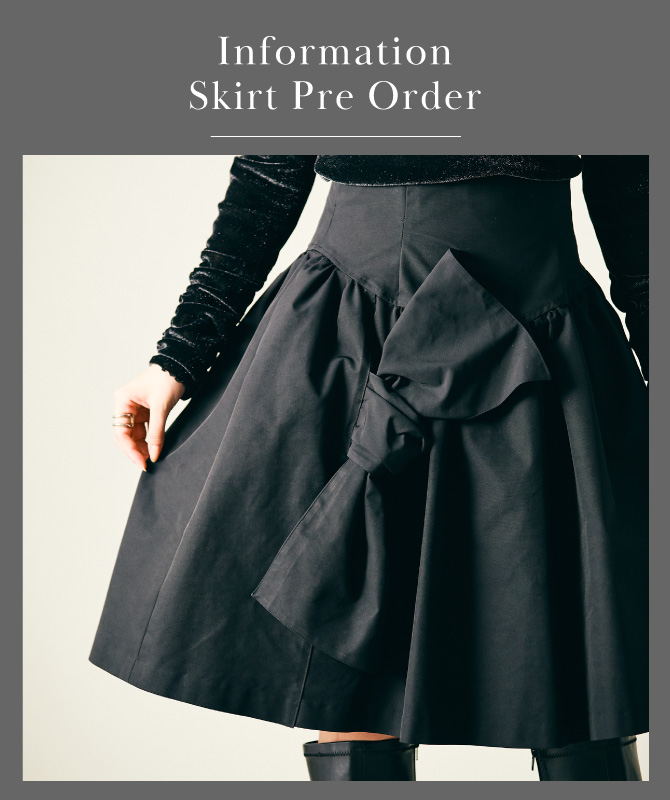 Skirt Pre Order｜人気のリボンスカートの追加予約がスタート！