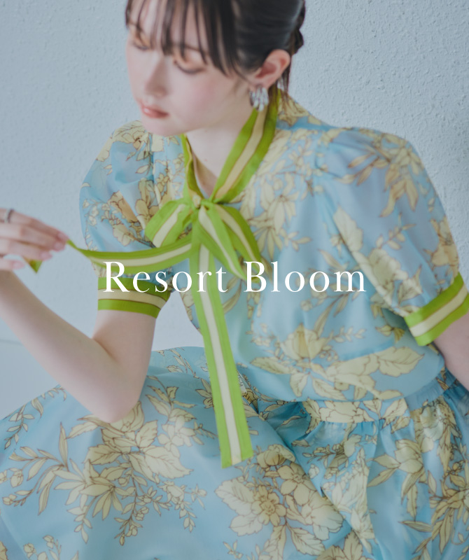 Resort Bloom｜リゾートにも！着映え確約フラワープリント