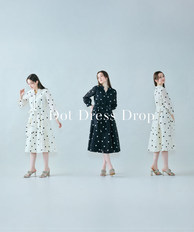 Dot Dress Drop｜完売前にGETしたい、ドットワンピ本日入荷！
