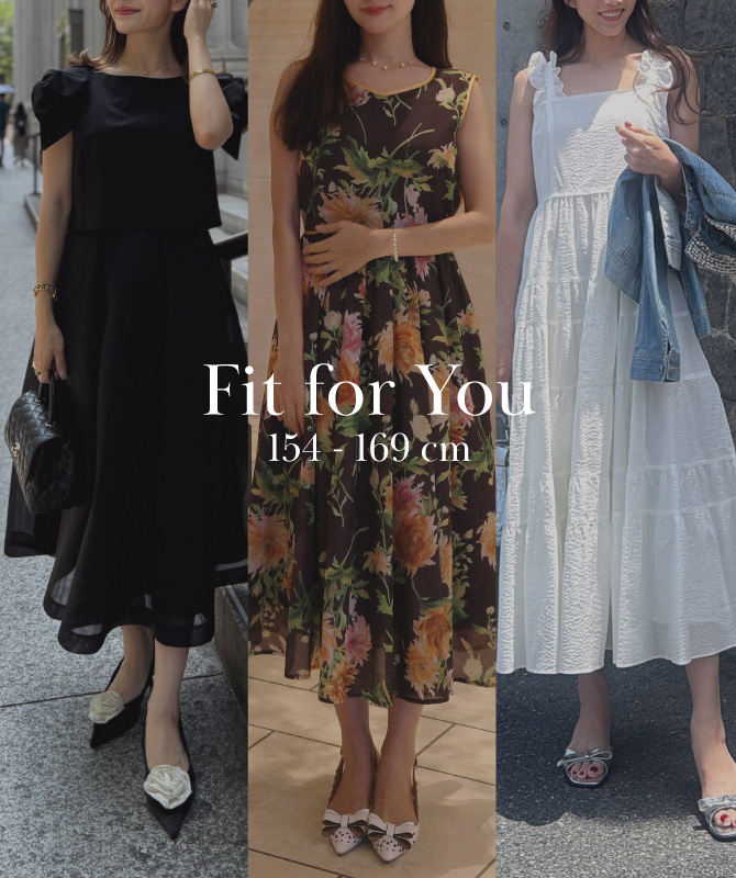 Fit for you｜自分サイズが見つかる！人気のワンピ着比べレビュー