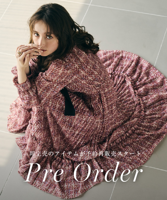 Pre Order｜即完売のワンピースの追加販売が決定！