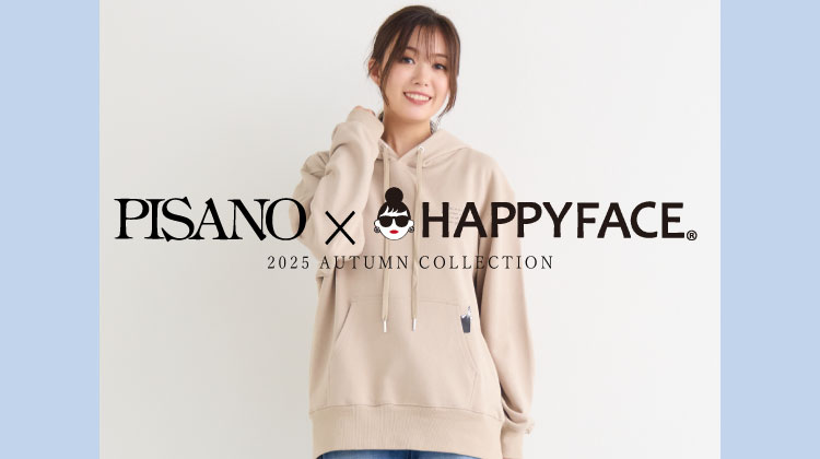 【ピサーノ】PICK UP！HAPPYFACEコラボフーディパーカー
