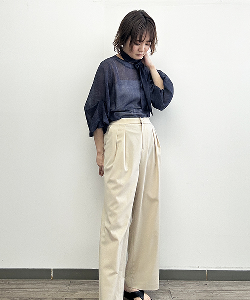 【NEW ITEM】上品な透け感で涼やかに。大人が挑戦しやすいシアーアイテム