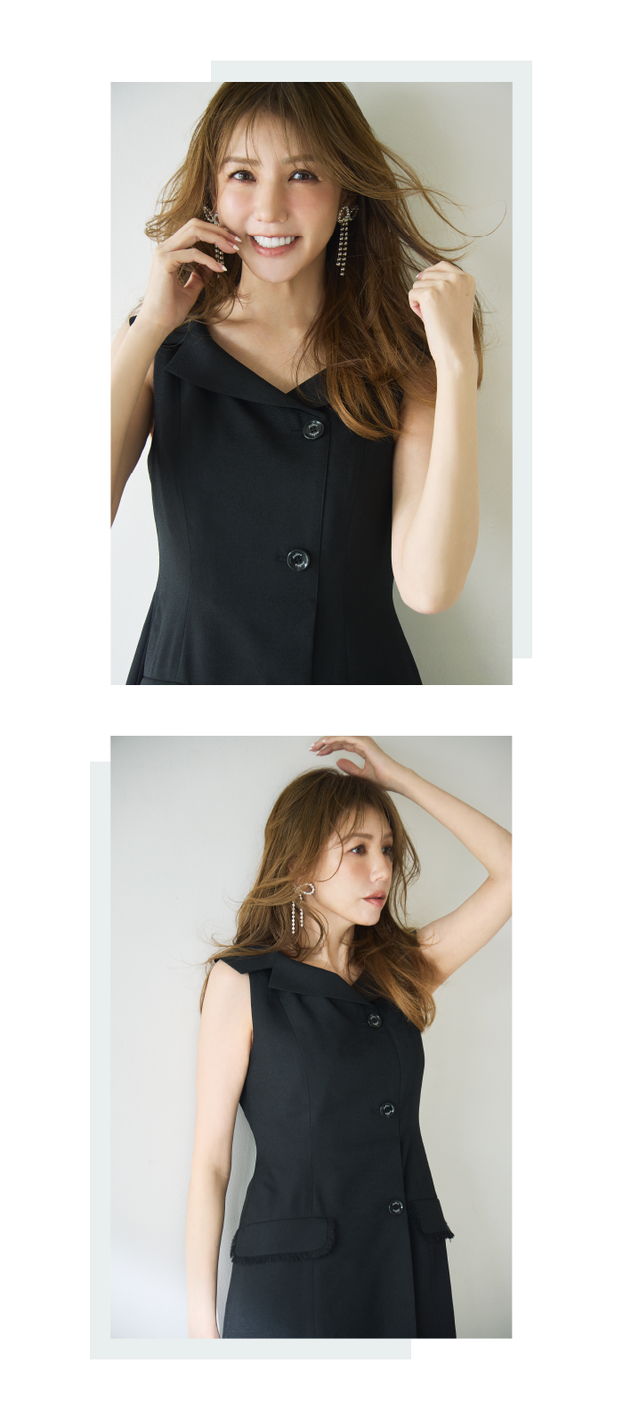 モデル美香さんと考えた“瞬時に着映える、大人のラップワンピース”