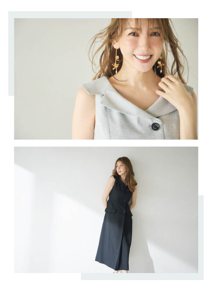 モデル美香さんと考えた“瞬時に着映える、大人のラップワンピース”