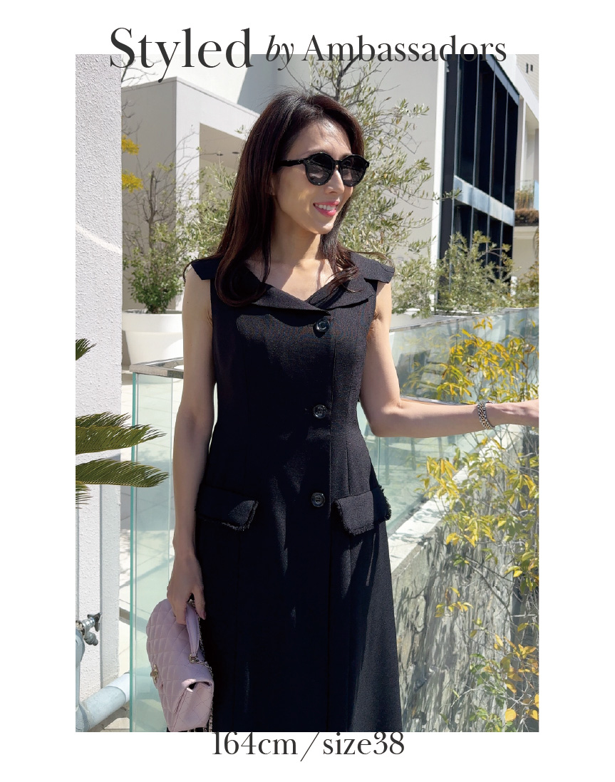 アンバサダーが着る美香さんコラボ大人のラップ風ワンピース