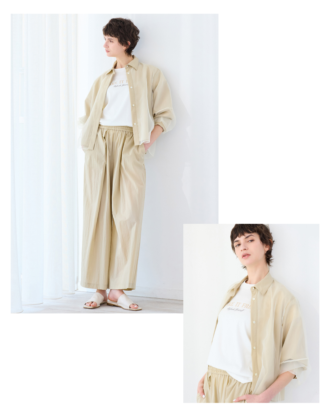 【NEW ITEM】上品な透け感で涼やかに。大人が挑戦しやすいシアーアイテム