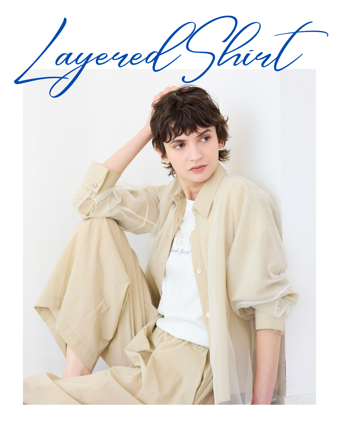 【NEW ITEM】上品な透け感で涼やかに。大人が挑戦しやすいシアーアイテム