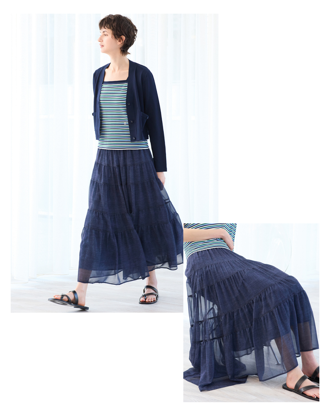 【NEW ITEM】上品な透け感で涼やかに。大人が挑戦しやすいシアーアイテム