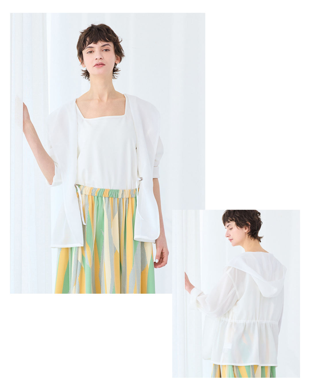 【NEW ITEM】上品な透け感で涼やかに。大人が挑戦しやすいシアーアイテム