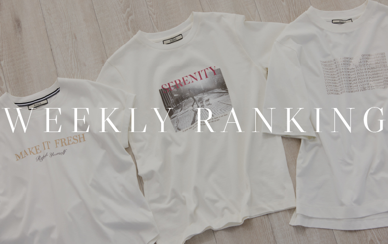 WEEKLY RANKING｜最大50％OFF＆新作も登場！この夏人気のTシャツランキング！